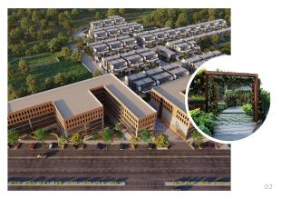 Elevation of real estate project Sanvicasa 105 Sanvi Retail Spaces located at Tarsali, Vadodara, Gujarat