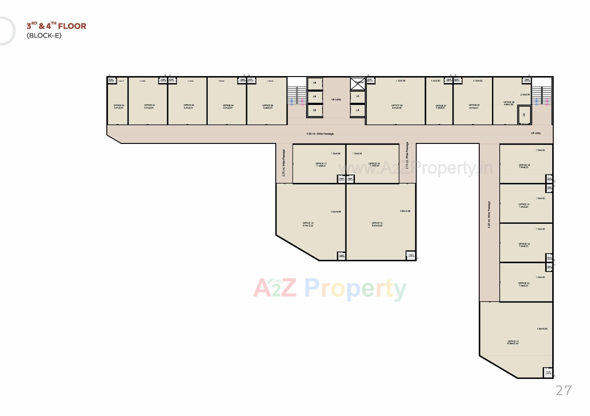 Layout of real estate project Sanvicasa 105 Sanvi Retail Spaces located at Tarsali, Vadodara, Gujarat