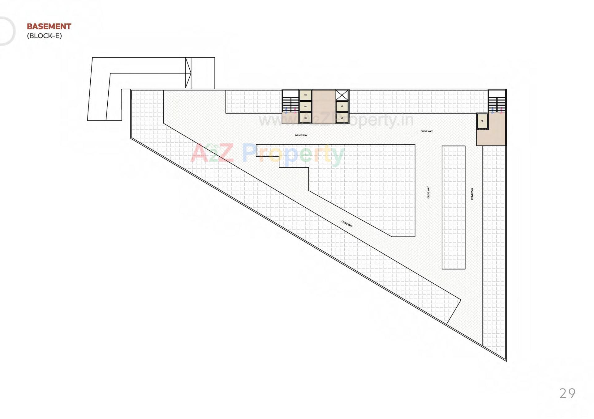 Layout of real estate project Sanvicasa 105 Sanvi Retail Spaces located at Tarsali, Vadodara, Gujarat