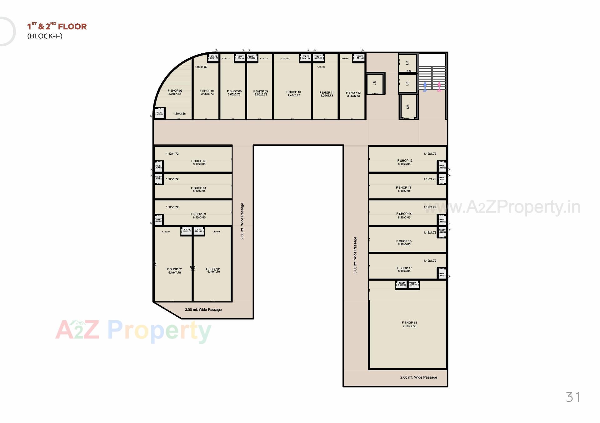 Layout of real estate project Sanvicasa 105 Sanvi Retail Spaces located at Tarsali, Vadodara, Gujarat