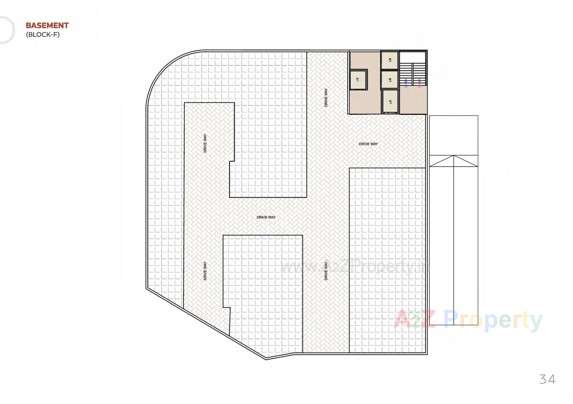 Layout of real estate project Sanvicasa 105 Sanvi Retail Spaces located at Tarsali, Vadodara, Gujarat