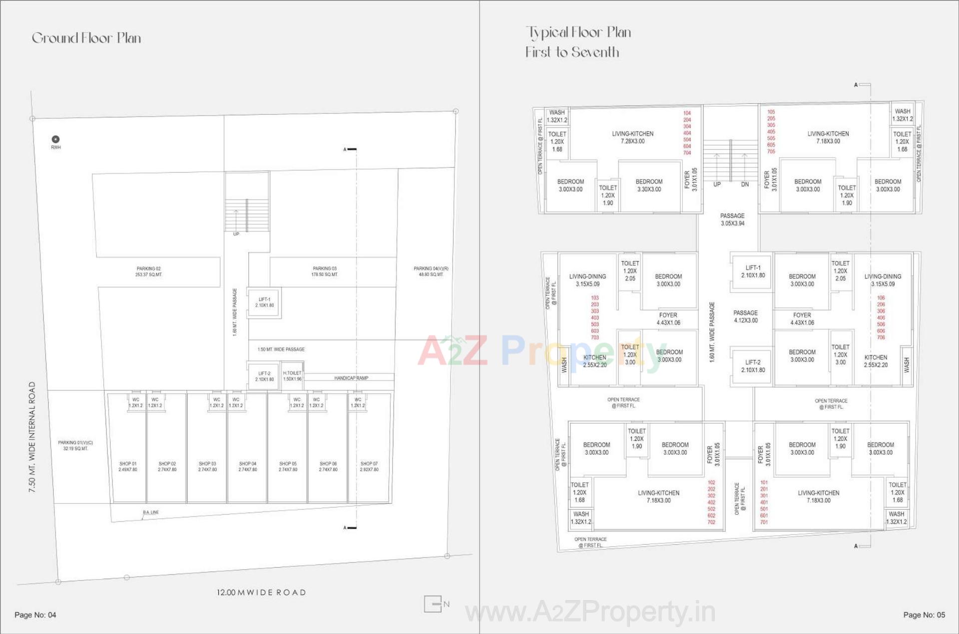 Layout of real estate project Sardar Avenue located at Gorwa, Vadodara, Gujarat