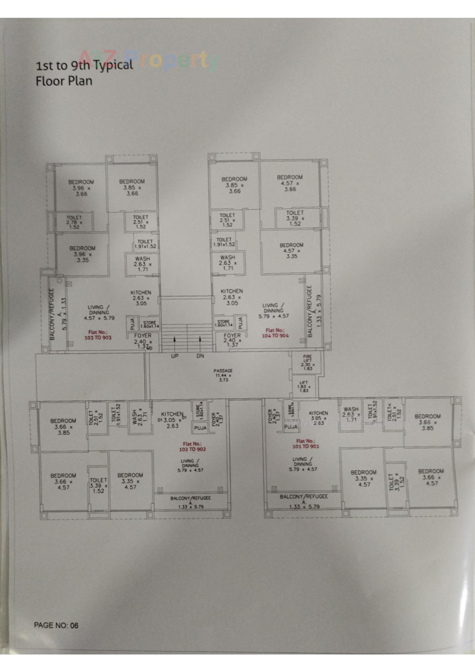 Layout of real estate project Sarjan 1 located at Vadodara, Vadodara, Gujarat