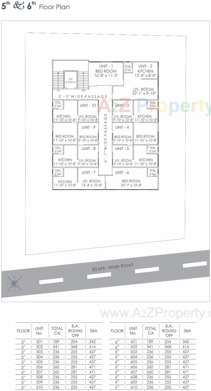 Layout of real estate project Sarva Signature located at Vasna, Vadodara, Gujarat