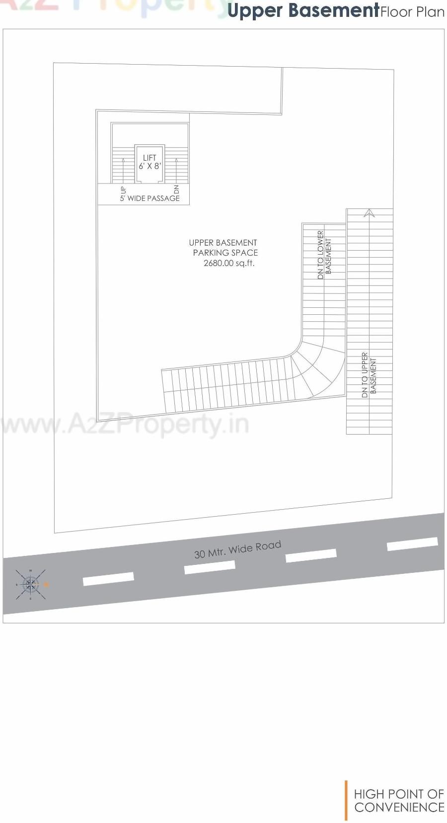 Layout of real estate project Sarva Signature located at Vasna, Vadodara, Gujarat