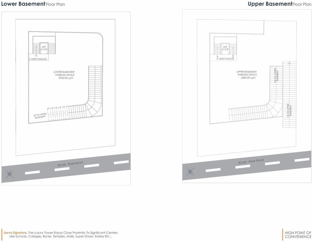 Layout of real estate project Sarva Signature located at Vasna, Vadodara, Gujarat