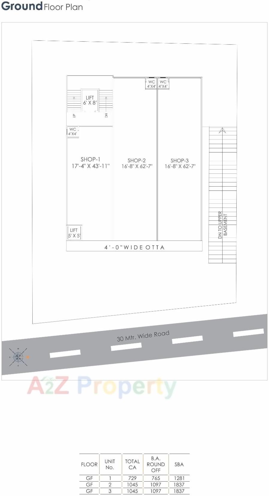Layout of real estate project Sarva Signature located at Vasna, Vadodara, Gujarat