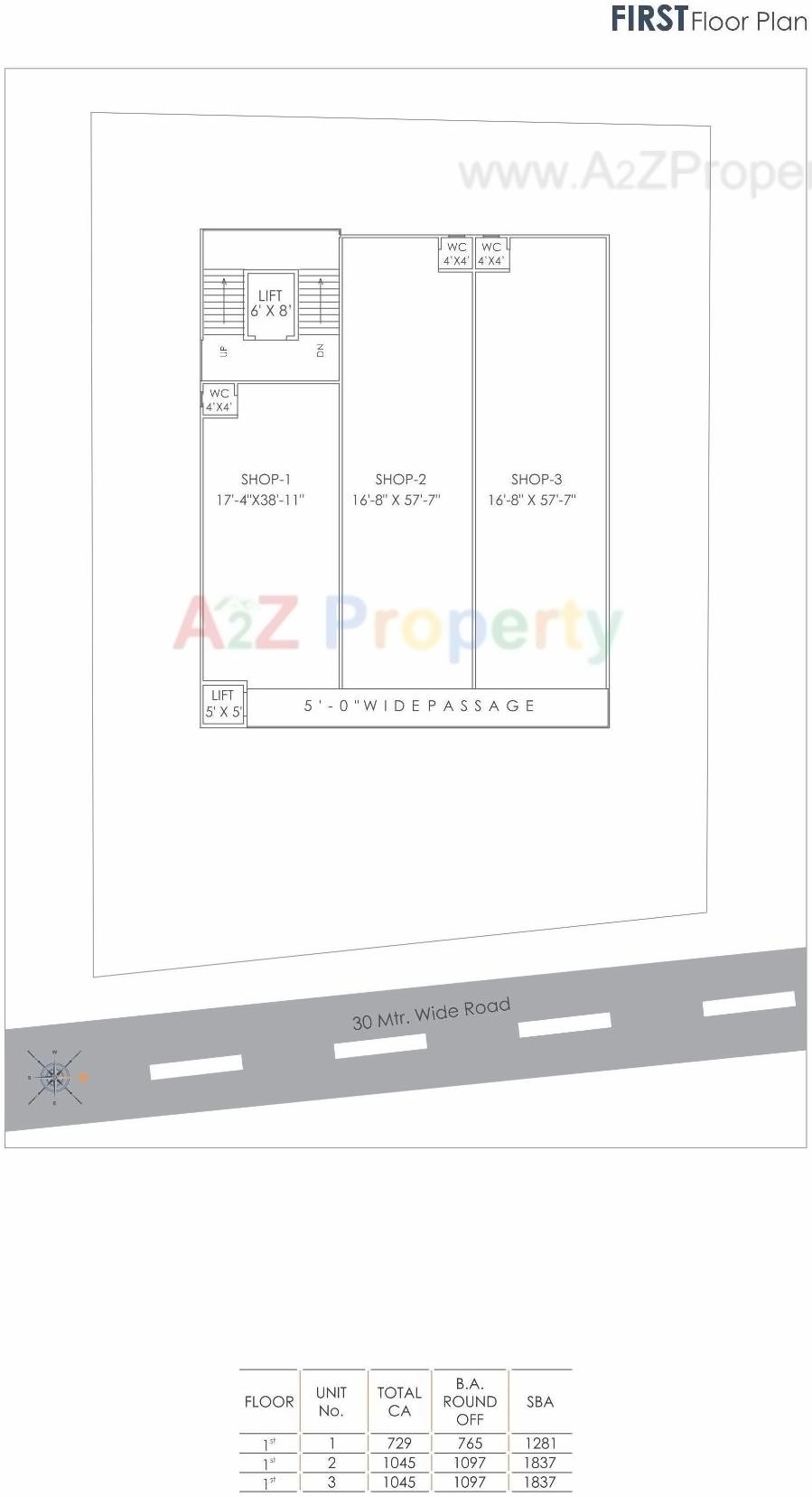 Layout of real estate project Sarva Signature located at Vasna, Vadodara, Gujarat