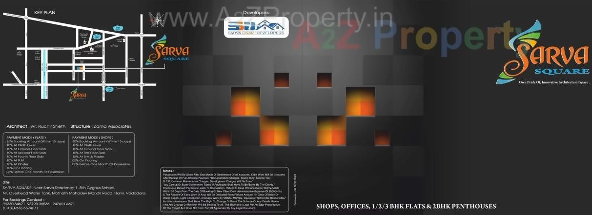  of real estate project Sarva Square located at Vadodara, Vadodara, Gujarat