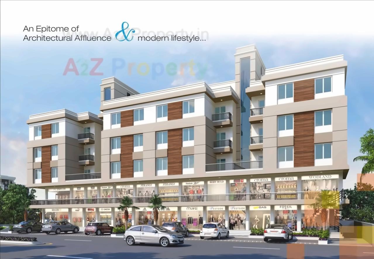 3D Elevation of real estate project Sarva Square located at Vadodara, Vadodara, Gujarat