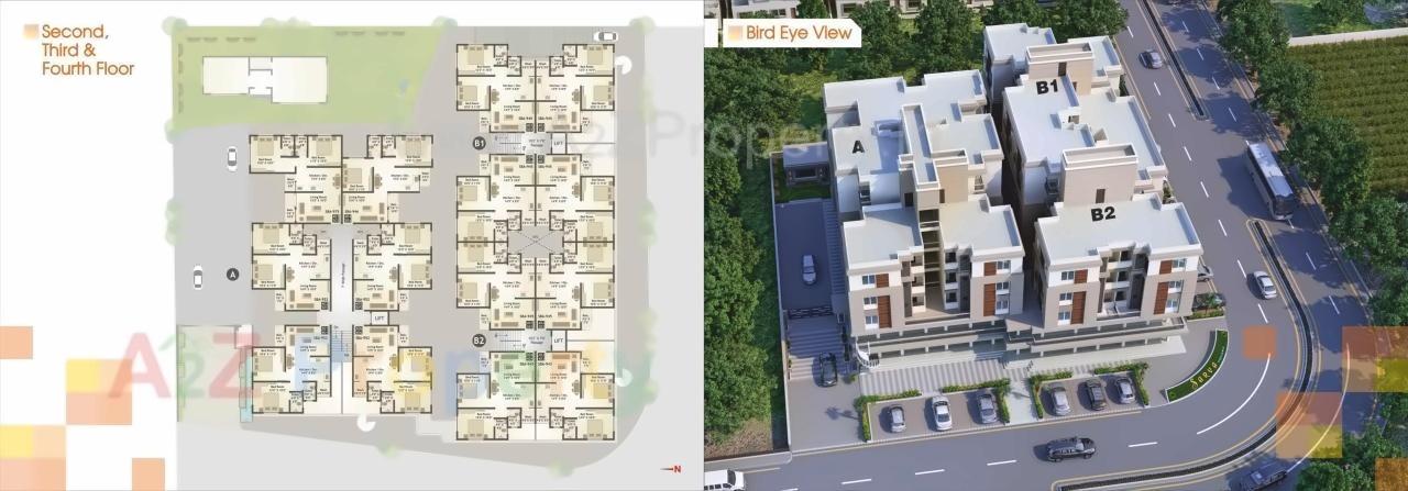 Layout of real estate project Sarva Square located at Vadodara, Vadodara, Gujarat