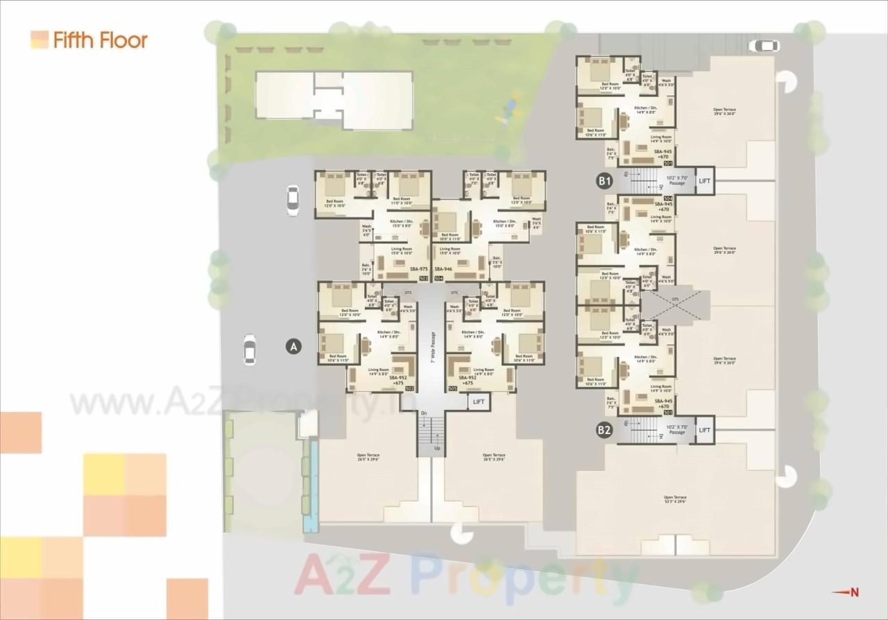 Layout of real estate project Sarva Square located at Vadodara, Vadodara, Gujarat
