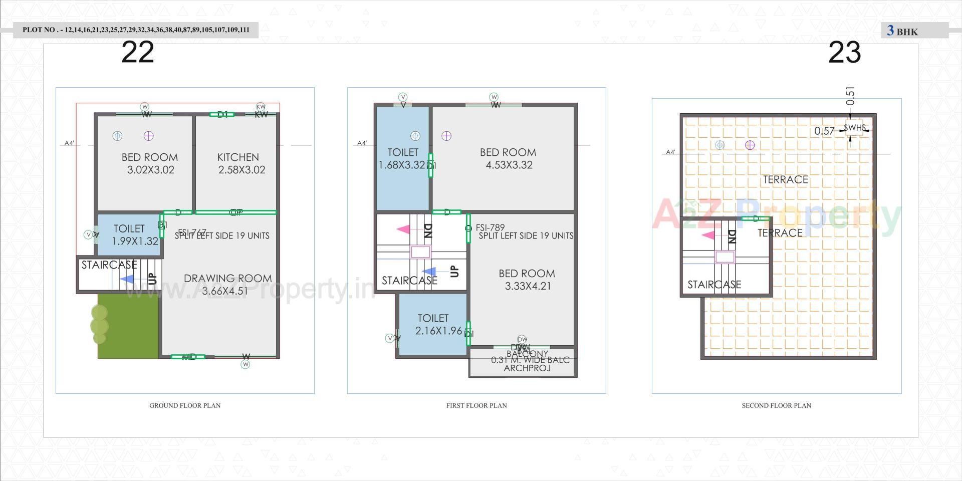 Layout of real estate project Sarva Vatika located at Vaghodia, Vadodara, Gujarat