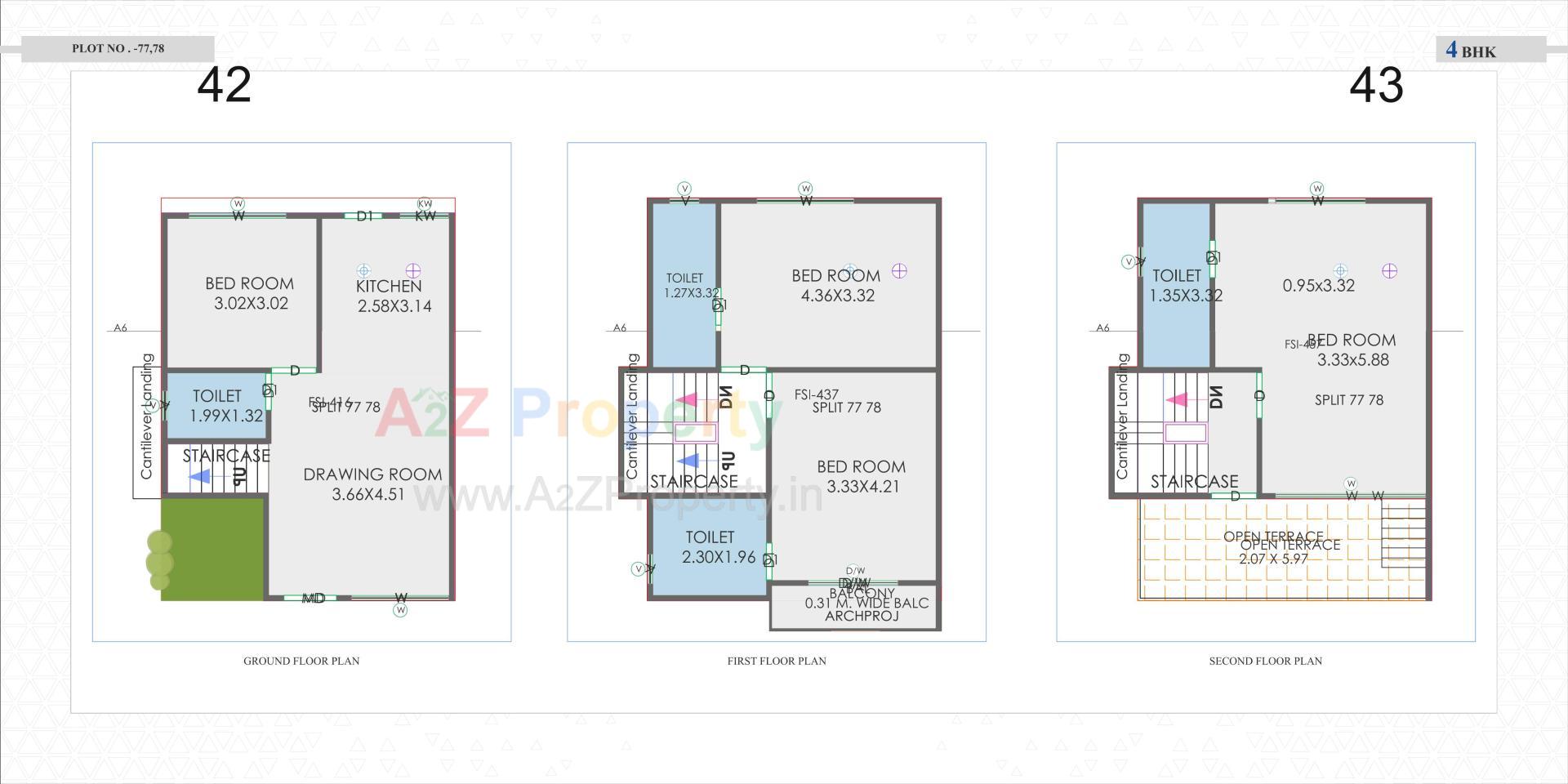 Layout of real estate project Sarva Vatika located at Vaghodia, Vadodara, Gujarat