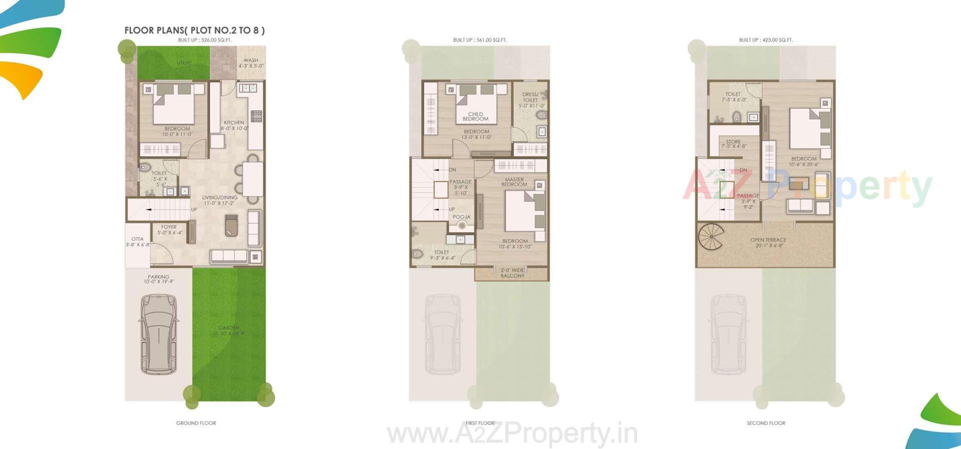 Layout of real estate project Sarva Villa 1 located at Ankhol, Vadodara, Gujarat