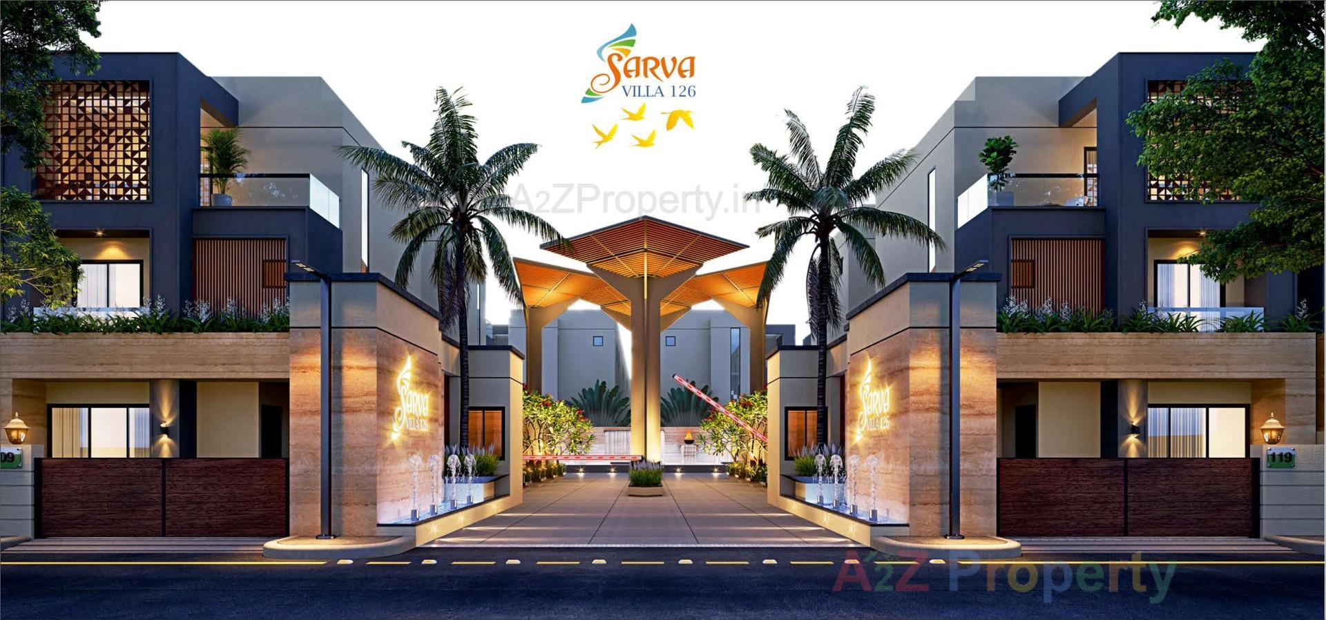 3D Elevation of real estate project Sarva Villa 1 located at Ankhol, Vadodara, Gujarat