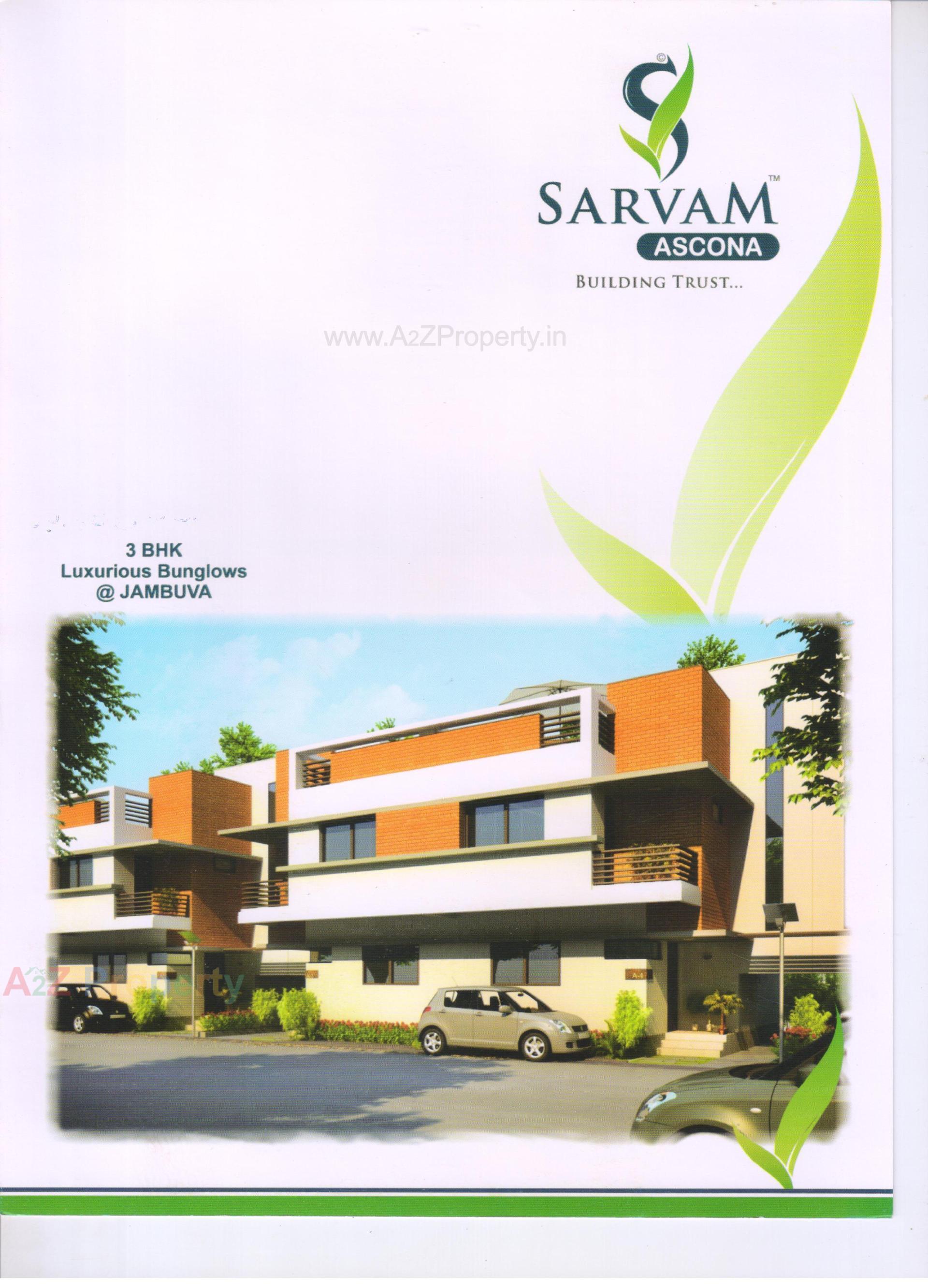 3D Elevation of real estate project Sarvam Ascona located at Jambuva, Vadodara, Gujarat