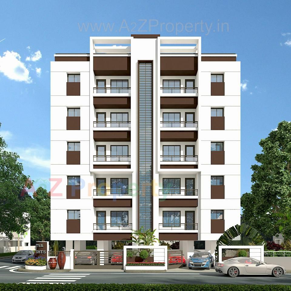 3D Elevation of real estate project Satva Height located at Sama, Vadodara, Gujarat