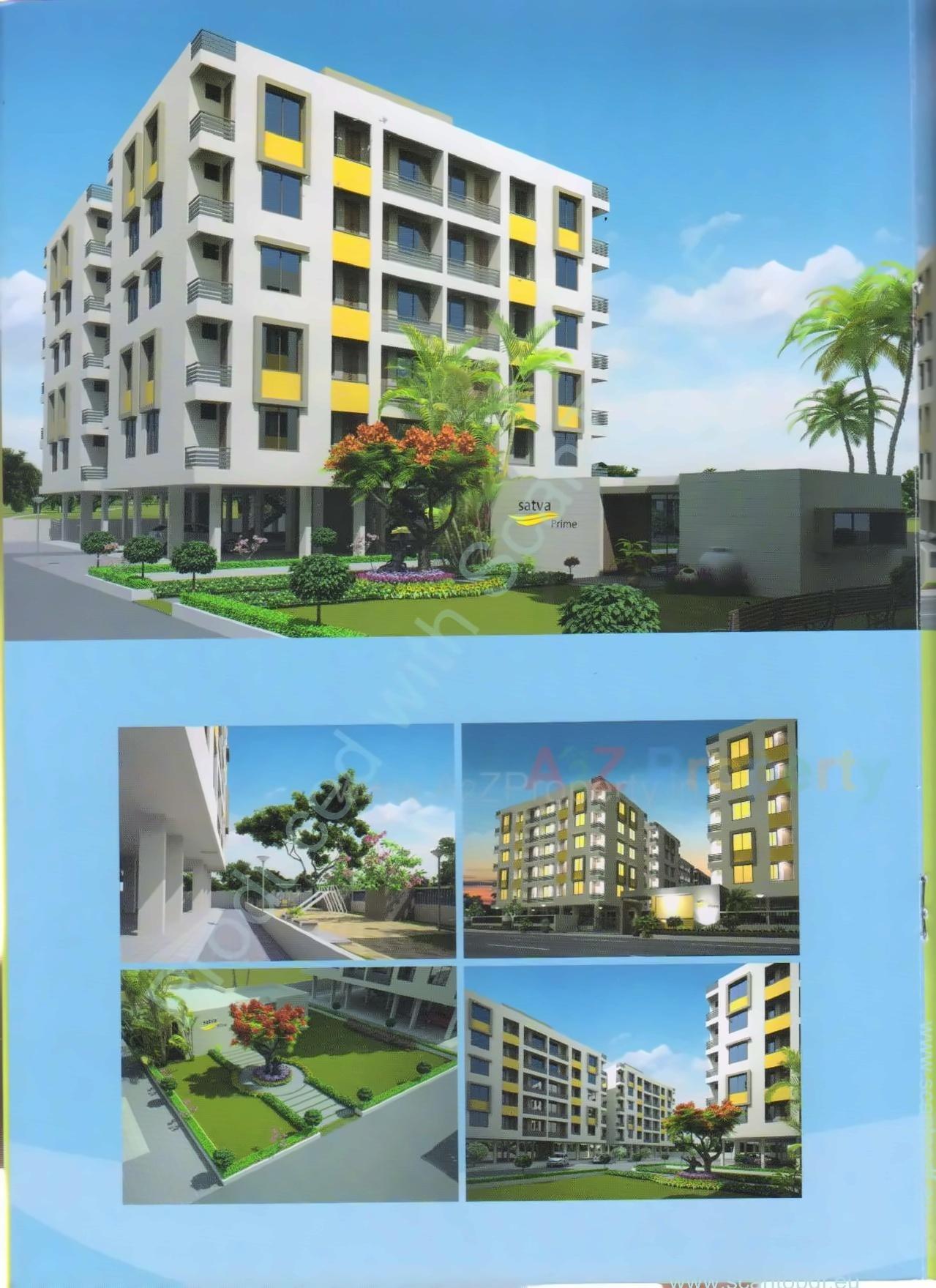 3D Elevation of real estate project Satva Prime (block A   G) located at Chhani, Vadodara, Gujarat
