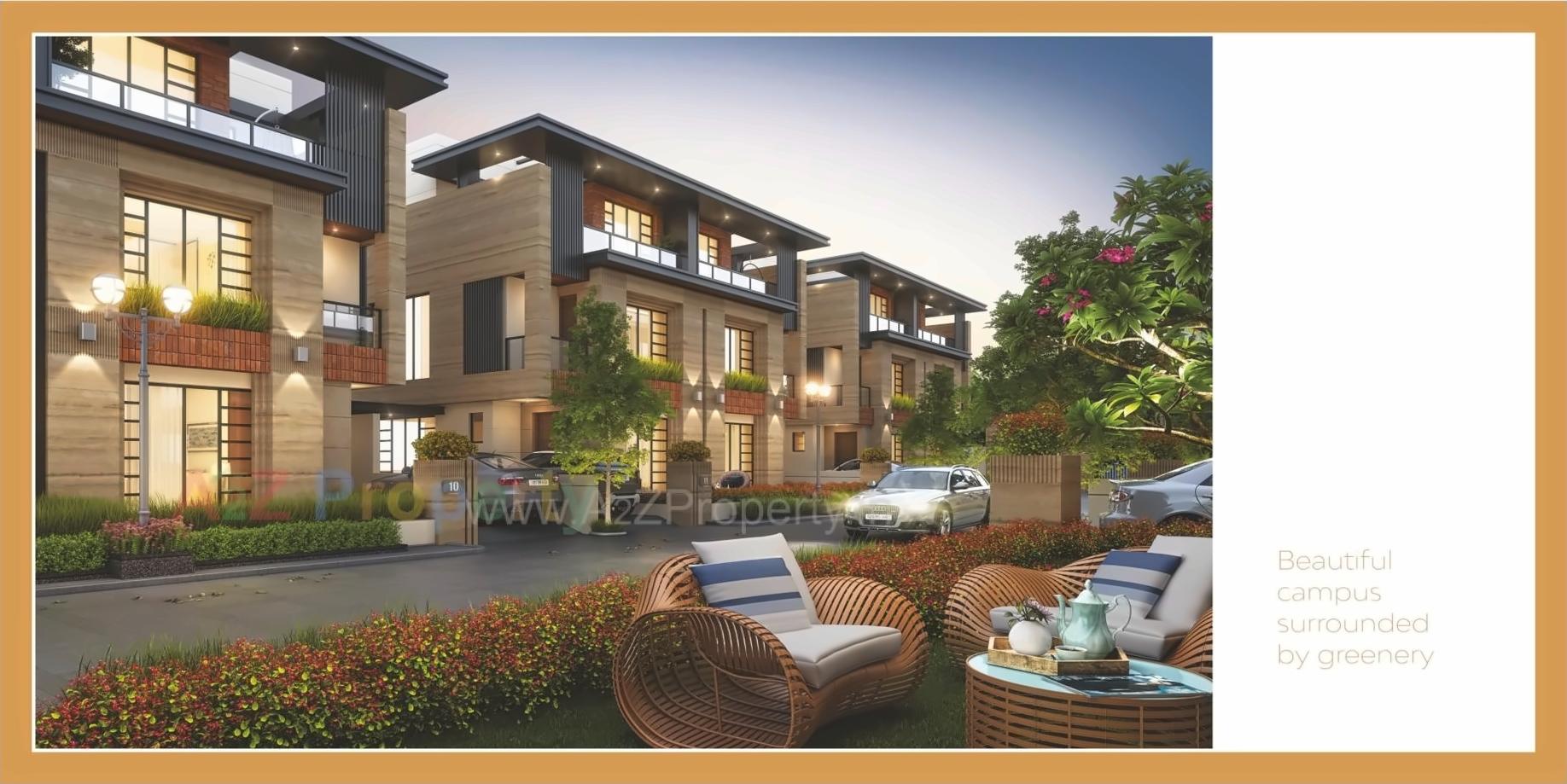 3D Elevation of real estate project Satva Villa located at Chhani, Vadodara, Gujarat