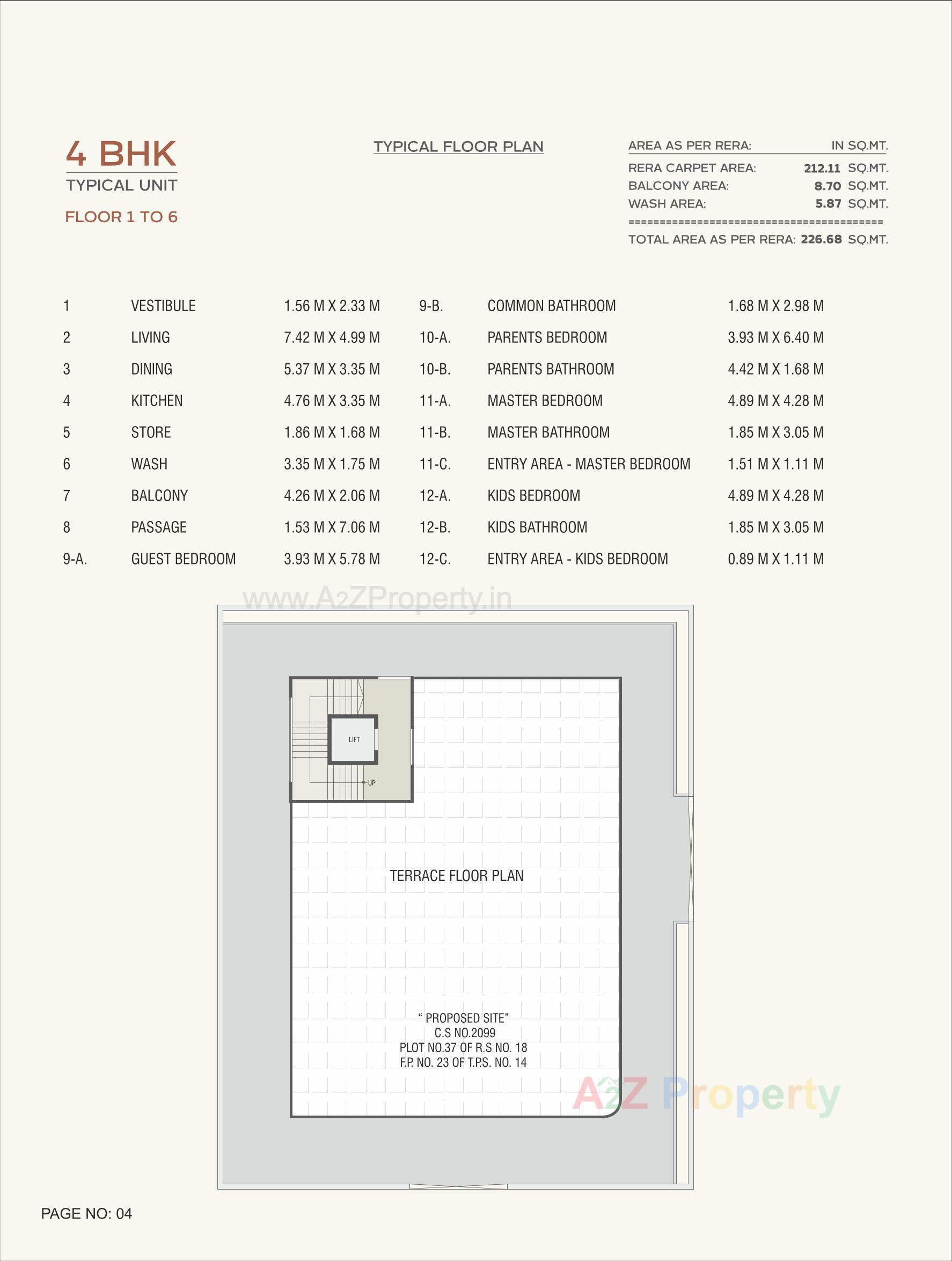 Layout of real estate project Satvaa Sunrise located at Jetalpur, Vadodara, Gujarat