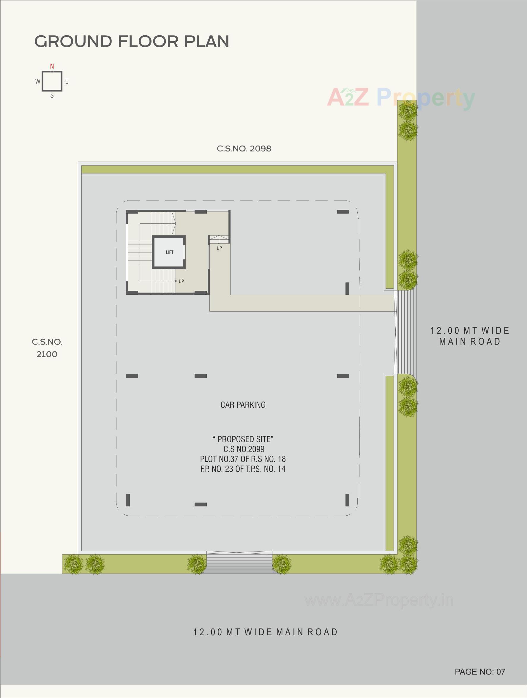 Layout of real estate project Satvaa Sunrise located at Jetalpur, Vadodara, Gujarat