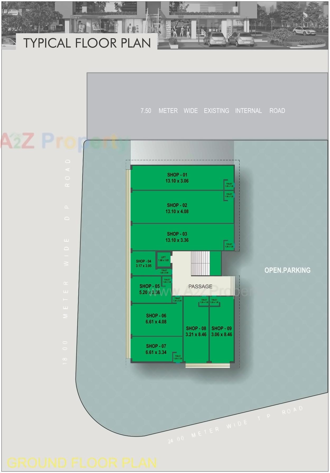 Layout of real estate project Satyam Exotica Resicom located at Chhani, Vadodara, Gujarat