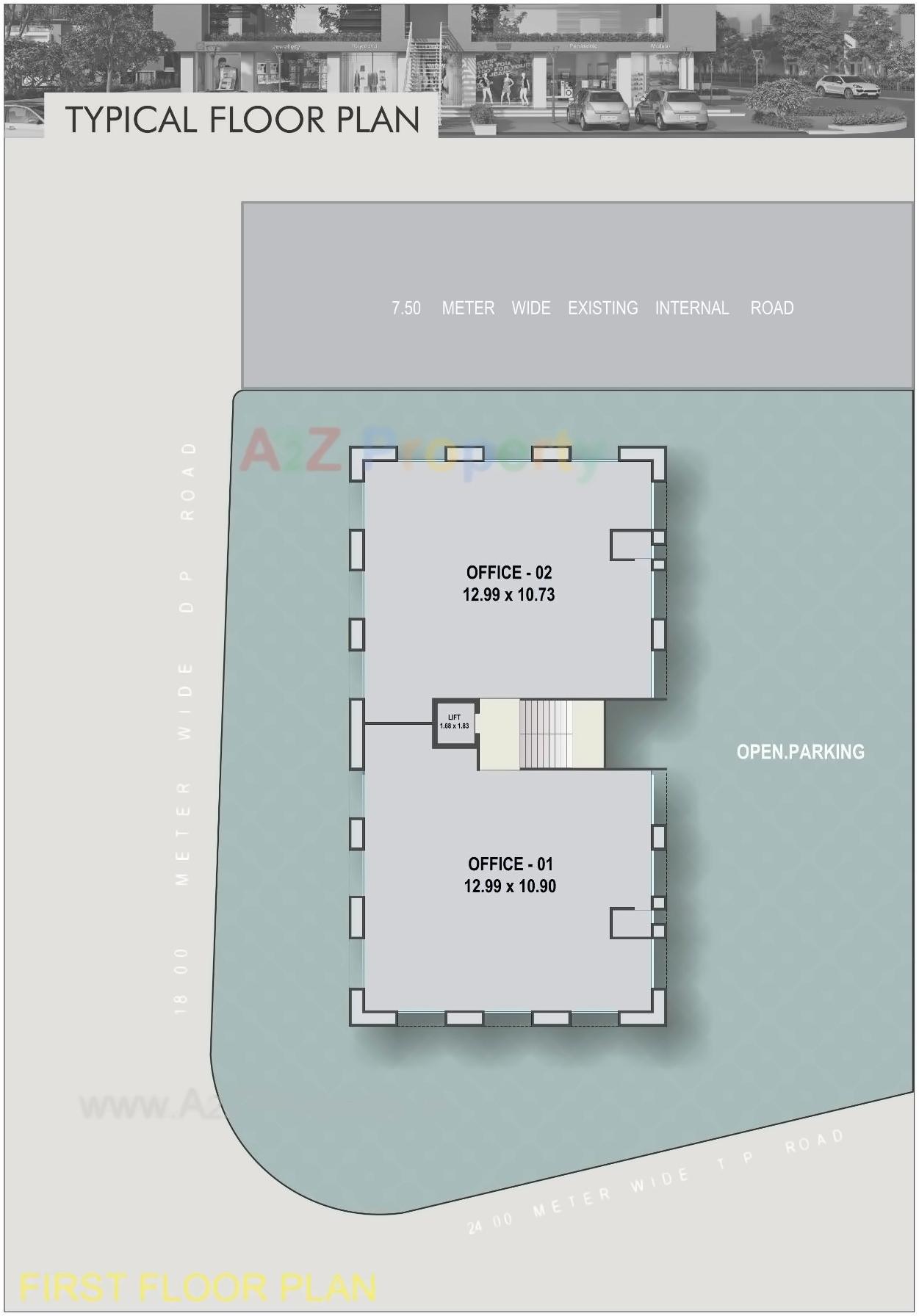 Layout of real estate project Satyam Exotica Resicom located at Chhani, Vadodara, Gujarat