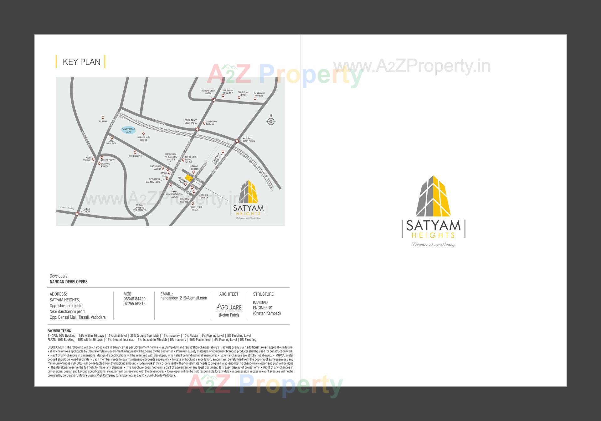 of real estate project Satyam Heights located at Tarsali, Vadodara, Gujarat