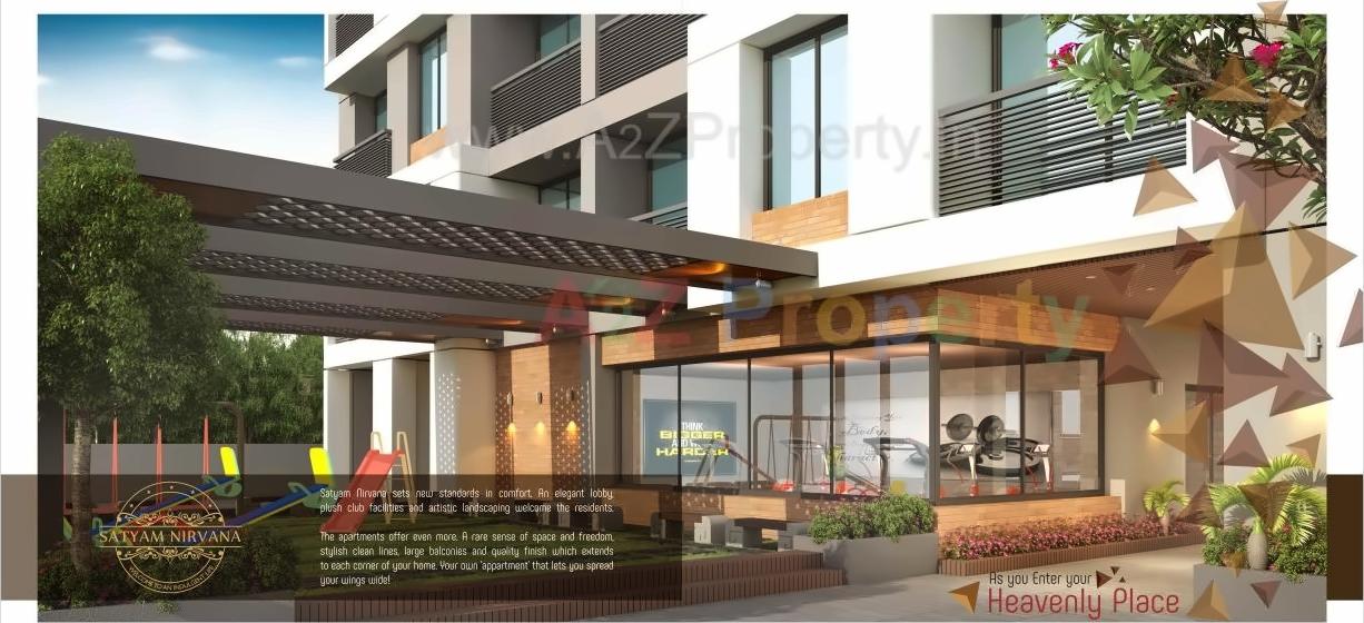 3D Elevation of real estate project Satyam Nirvana located at Vadodara, Vadodara, Gujarat