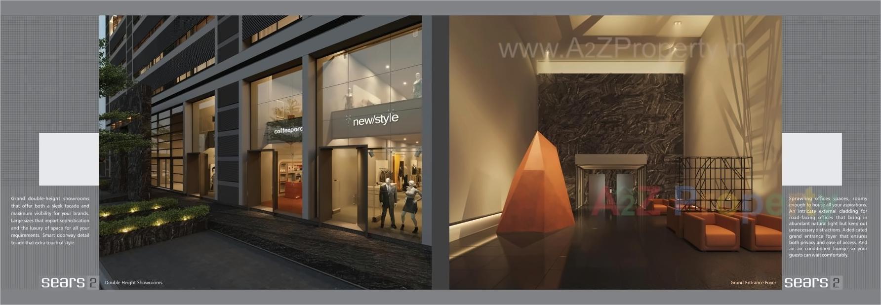 3D Elevation of real estate project Sears Ii located at Vadodara, Vadodara, Gujarat