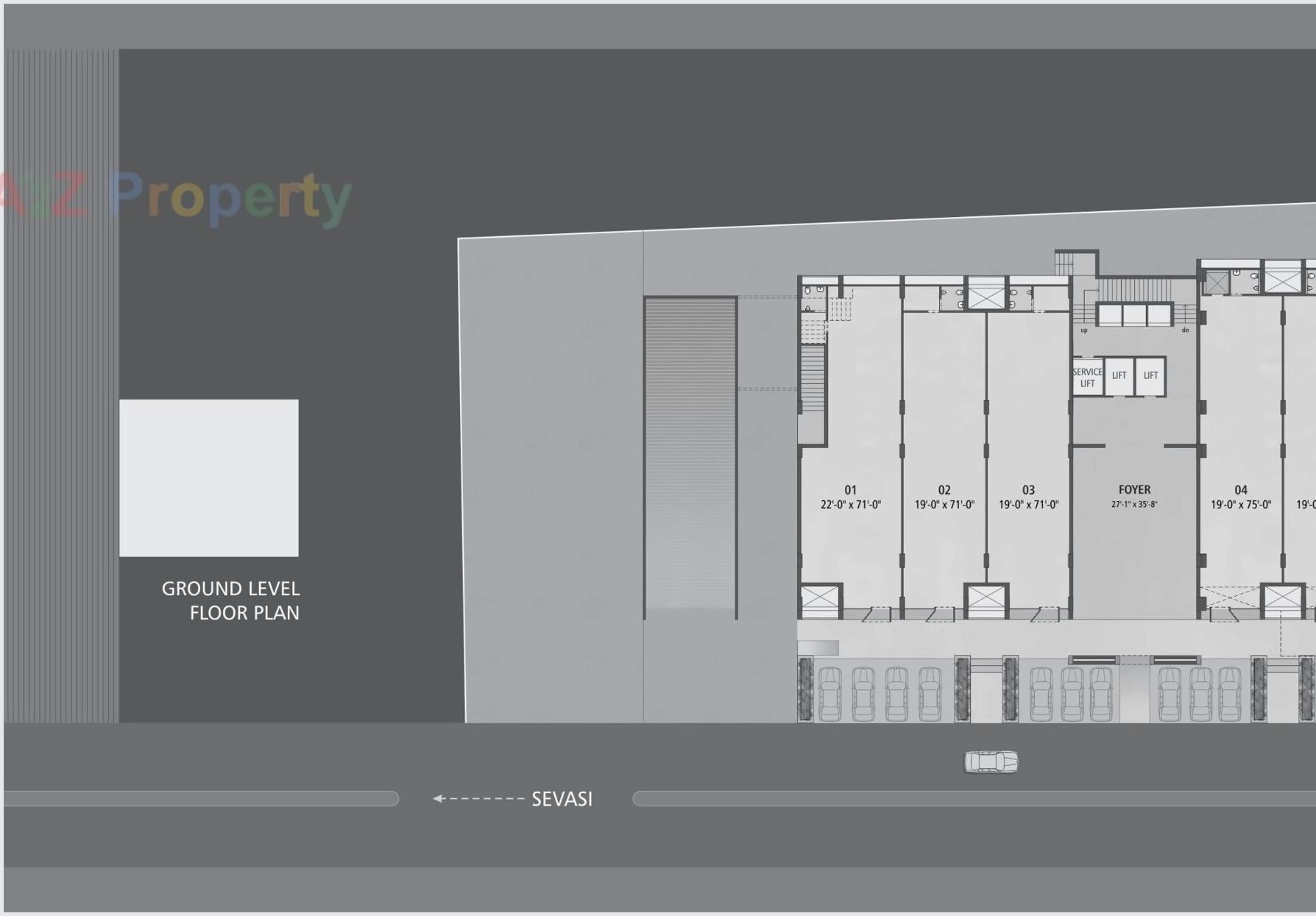 Layout of real estate project Sears Ii located at Vadodara, Vadodara, Gujarat