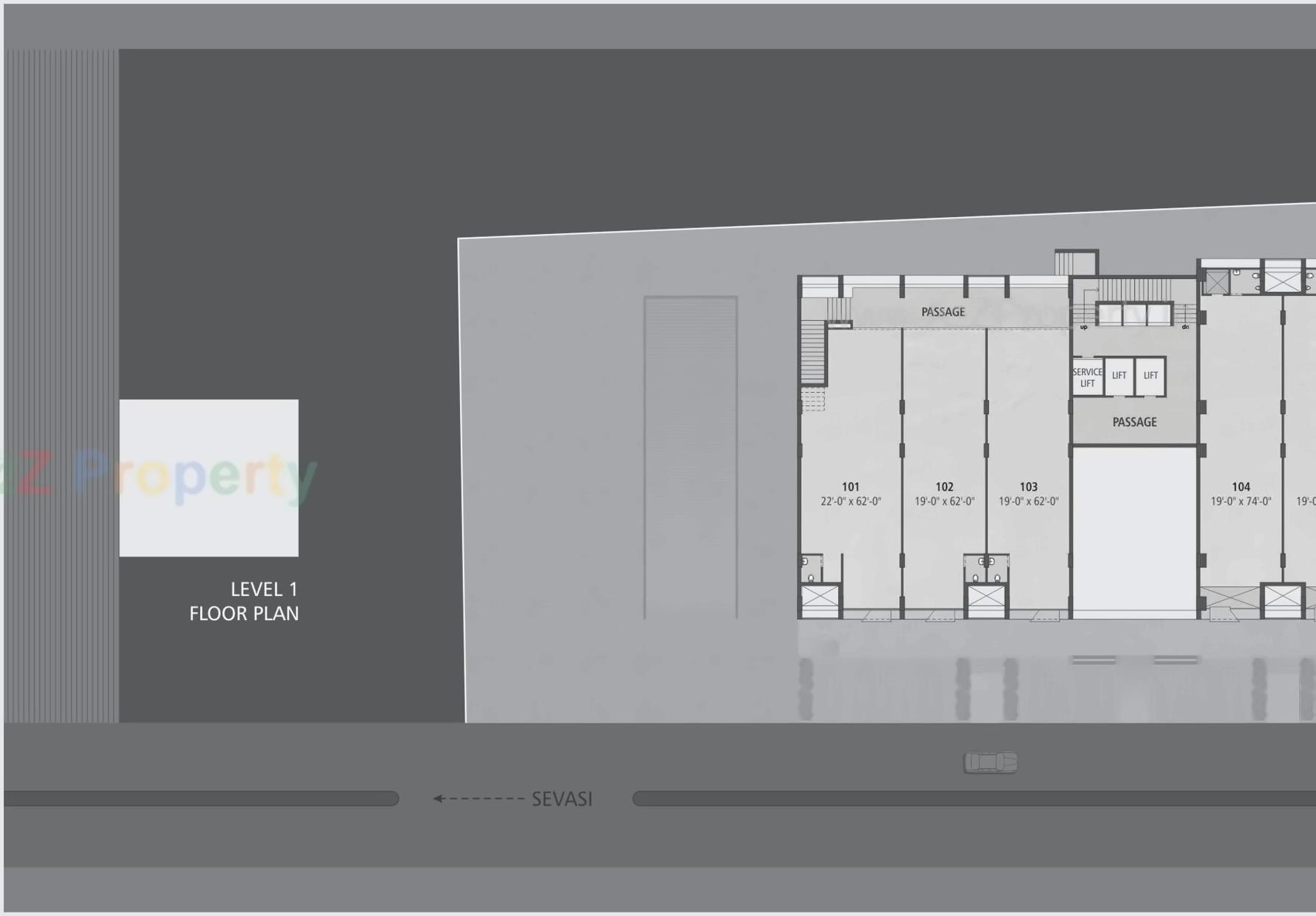 Layout of real estate project Sears Ii located at Vadodara, Vadodara, Gujarat