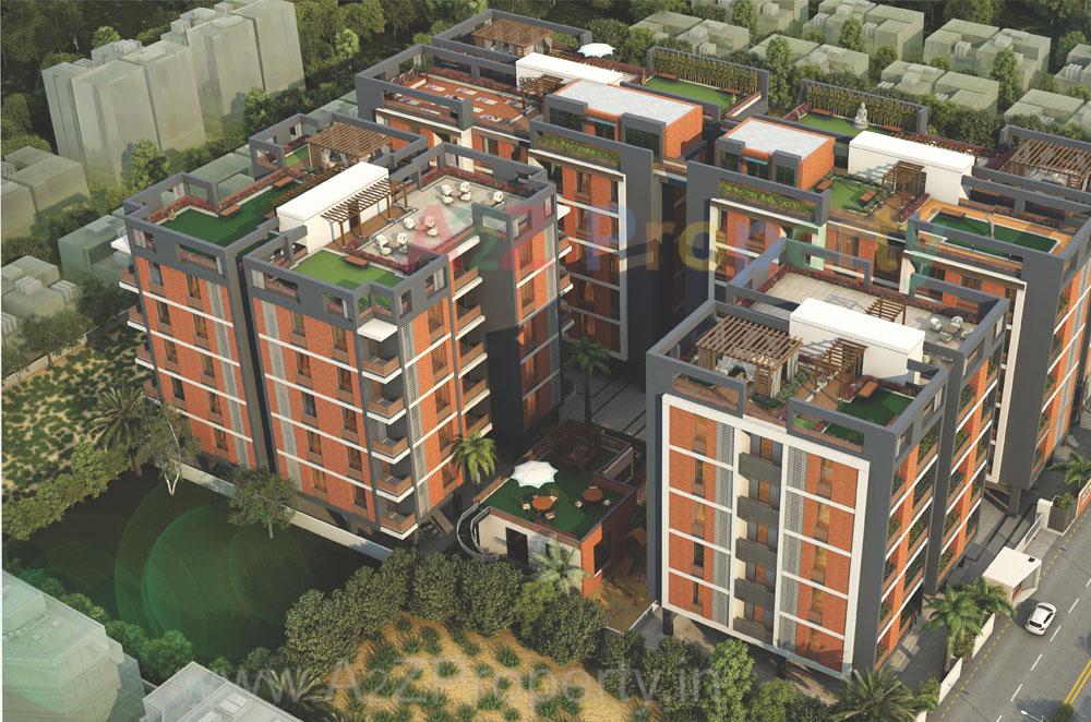 3D Elevation of real estate project Seasons Prime located at Bhayli, Vadodara, Gujarat