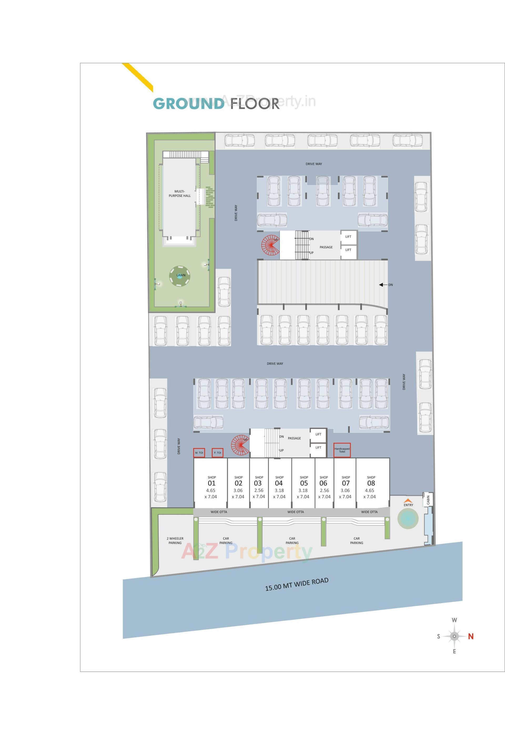Layout of real estate project Seasons Skyline located at Bhayli, Vadodara, Gujarat