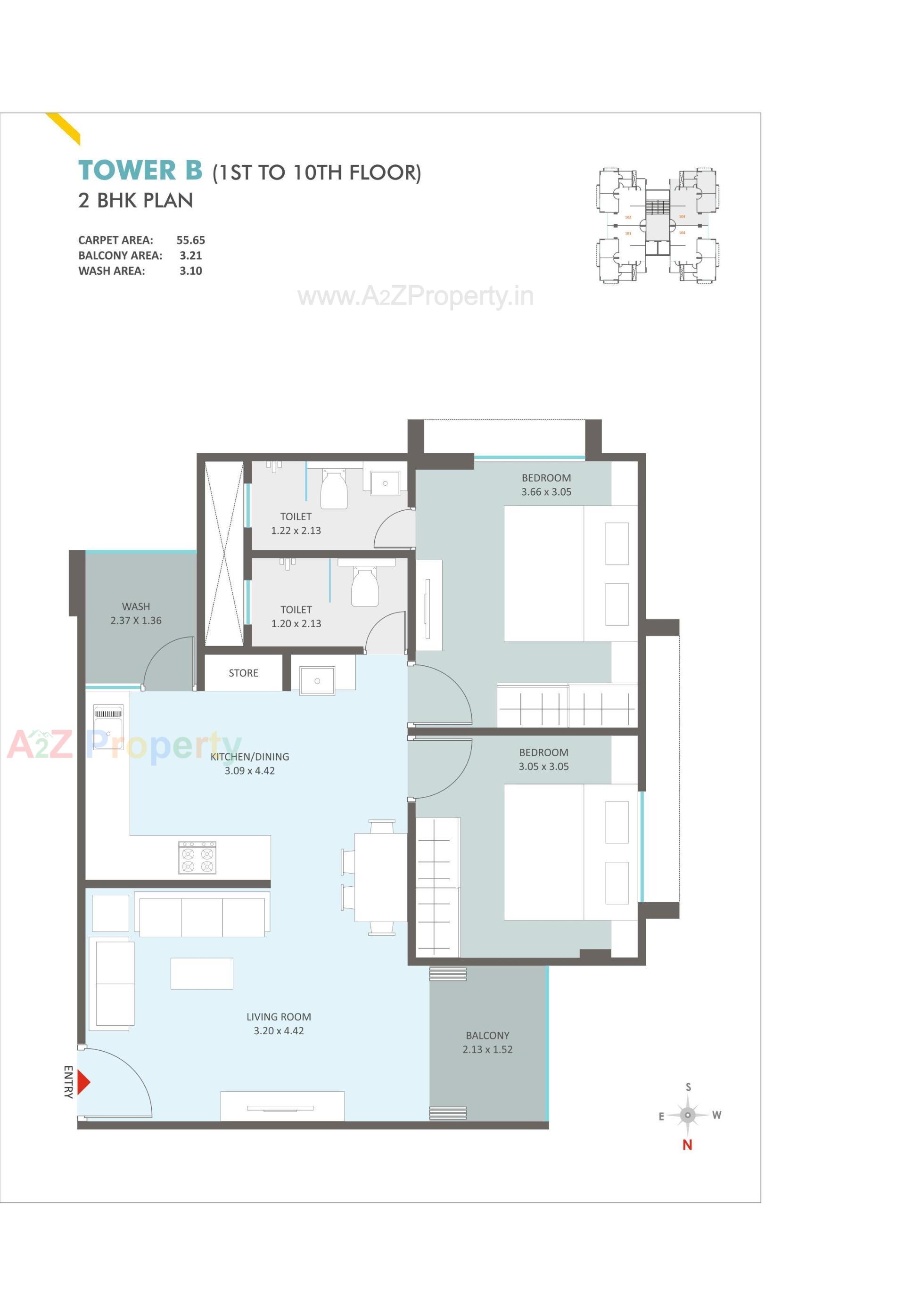 Layout of real estate project Seasons Skyline located at Bhayli, Vadodara, Gujarat