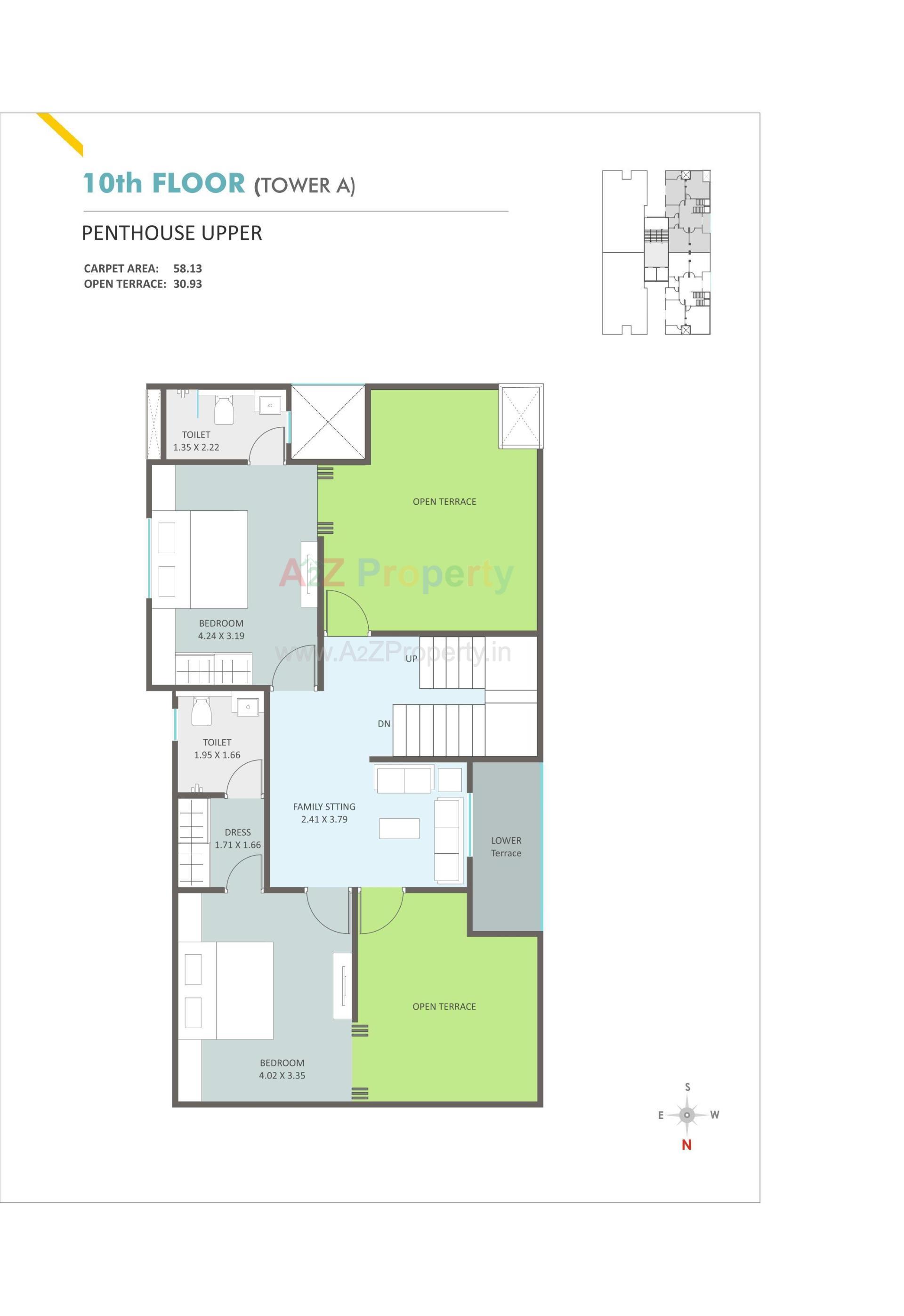Layout of real estate project Seasons Skyline located at Bhayli, Vadodara, Gujarat