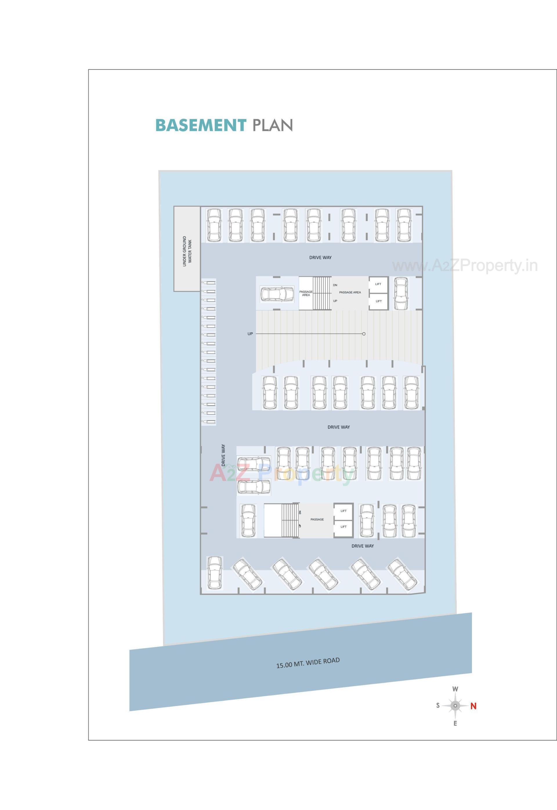 Layout of real estate project Seasons Skyline located at Bhayli, Vadodara, Gujarat