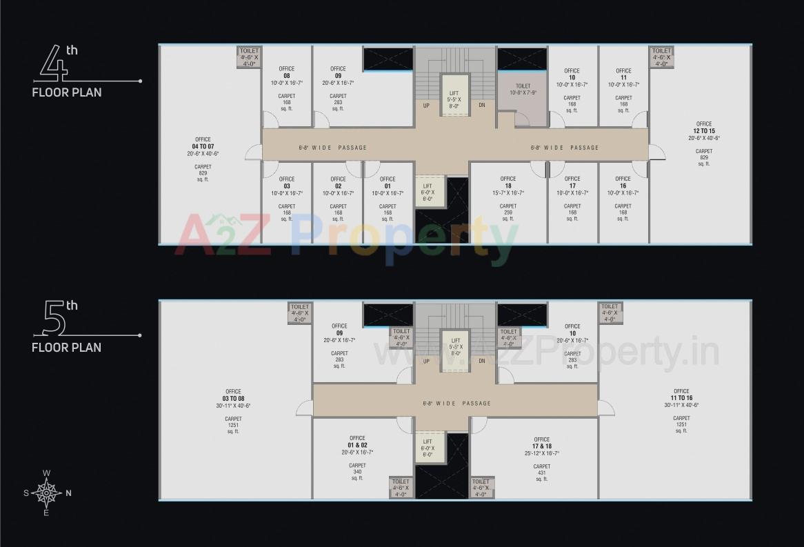 3D Elevation of real estate project Serene Centrum located at Gotri, Vadodara, Gujarat
