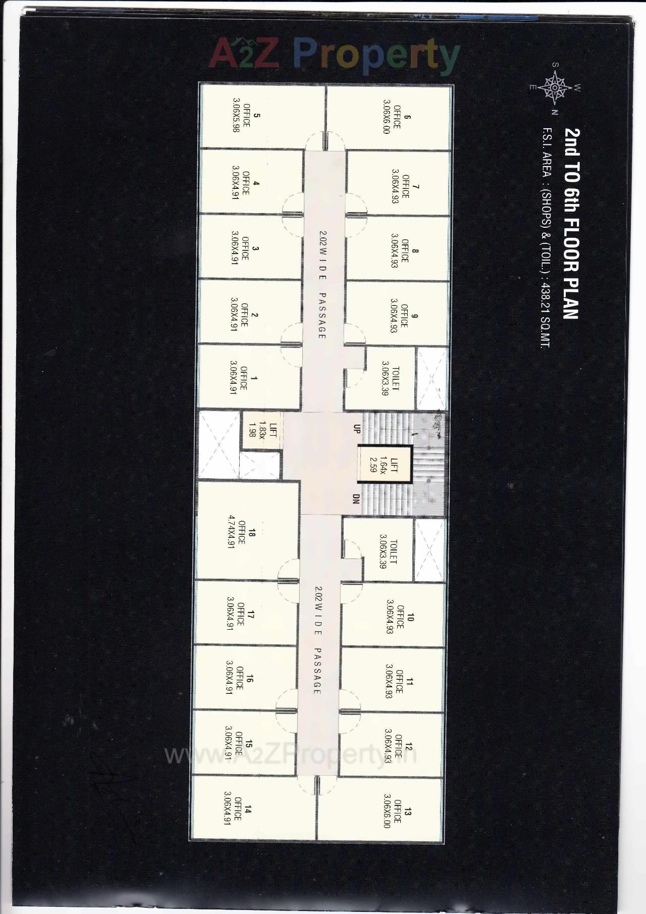 Layout of real estate project Serene Centrum located at Gotri, Vadodara, Gujarat