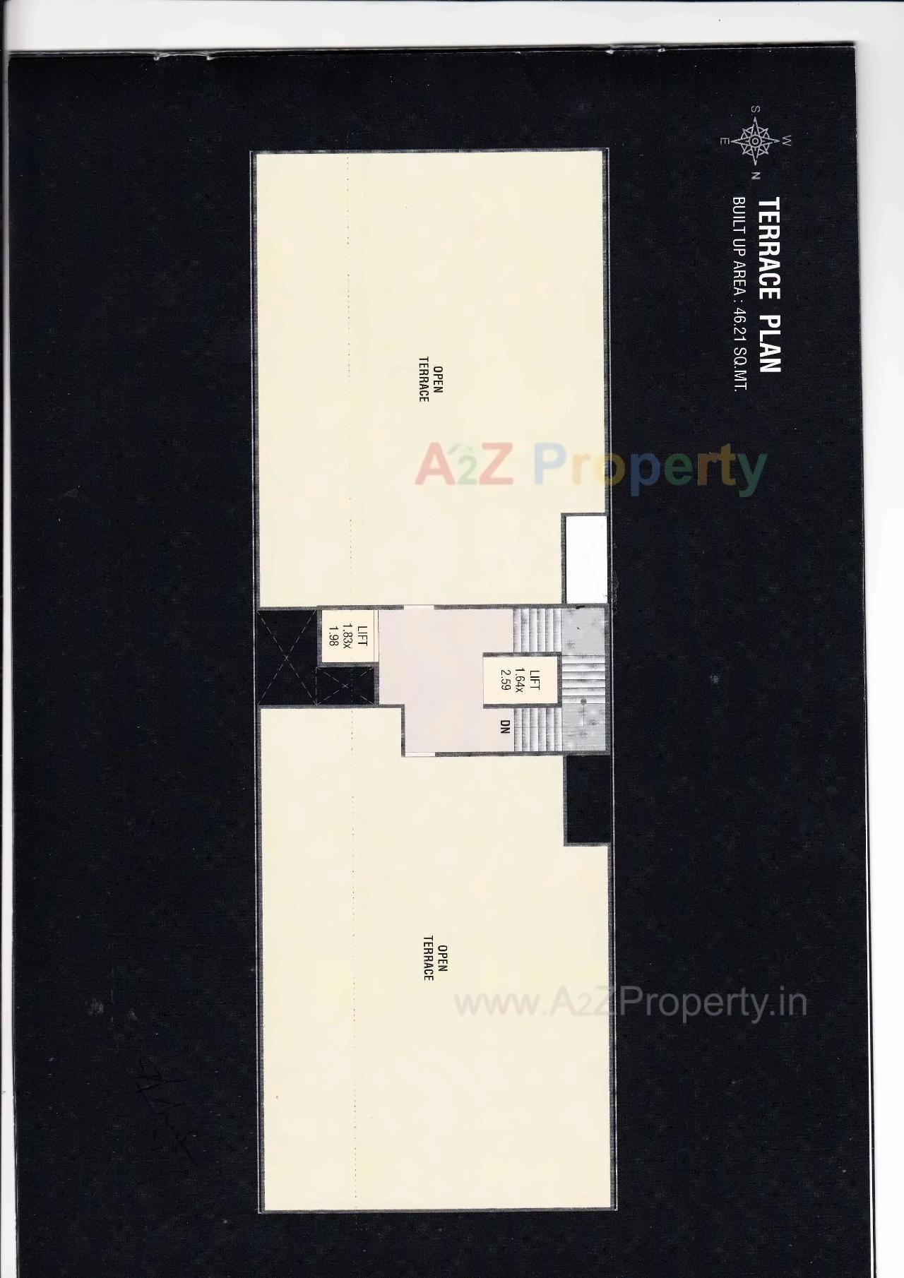 Layout of real estate project Serene Centrum located at Gotri, Vadodara, Gujarat