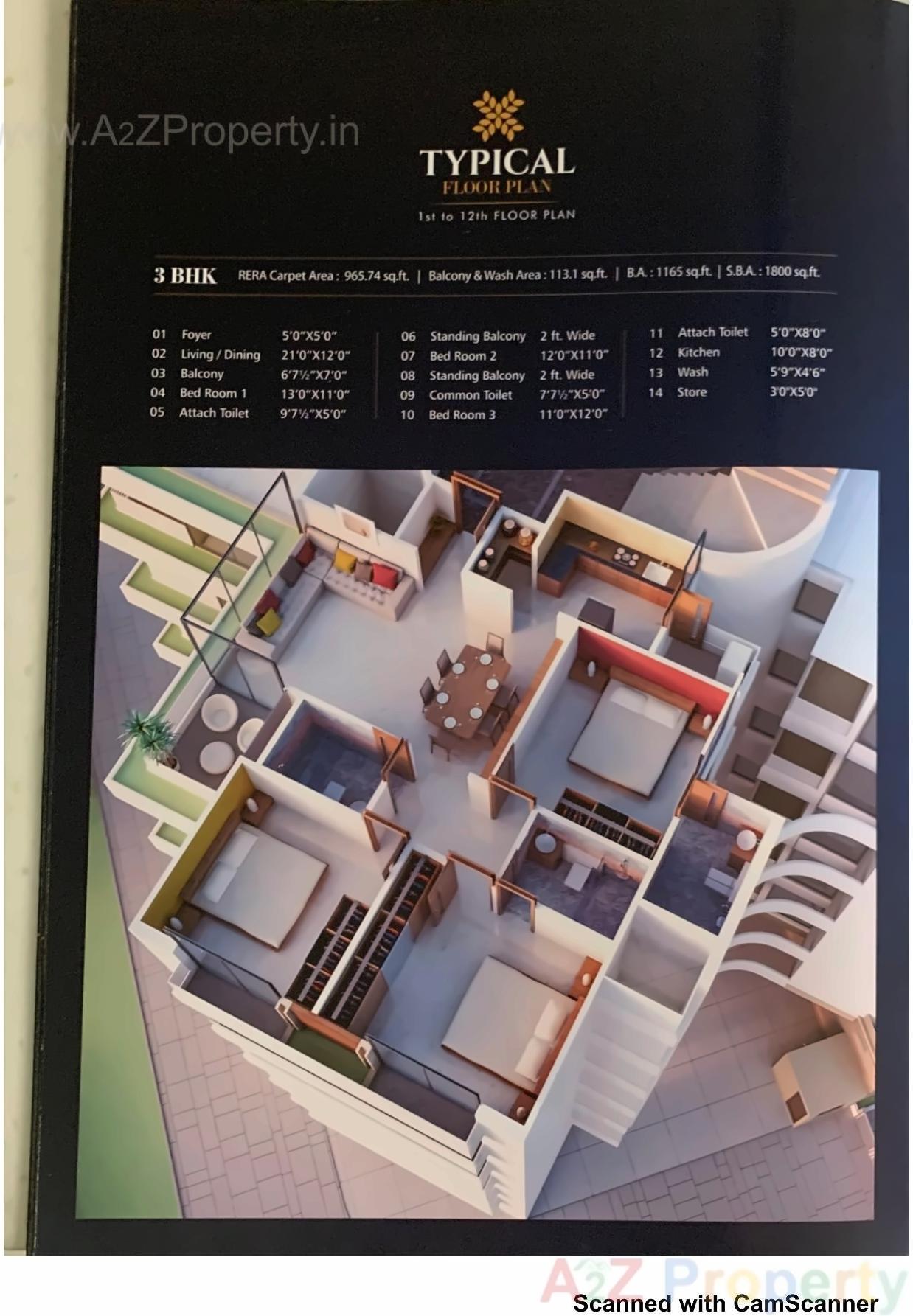  of real estate project Serene Edifice located at Harni, Vadodara, Gujarat