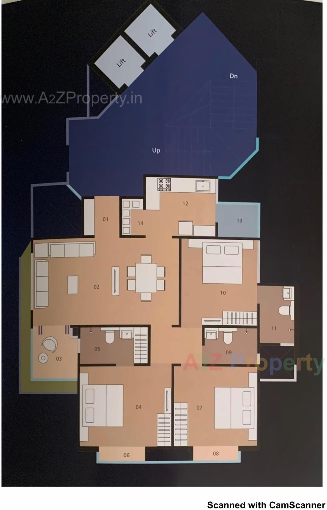Layout of real estate project Serene Edifice located at Harni, Vadodara, Gujarat