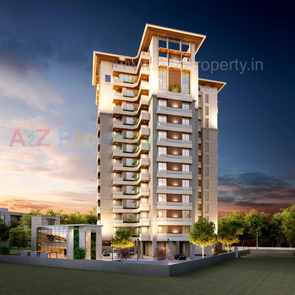 3D Elevation of real estate project Serene Signatures located at Bhayli, Vadodara, Gujarat