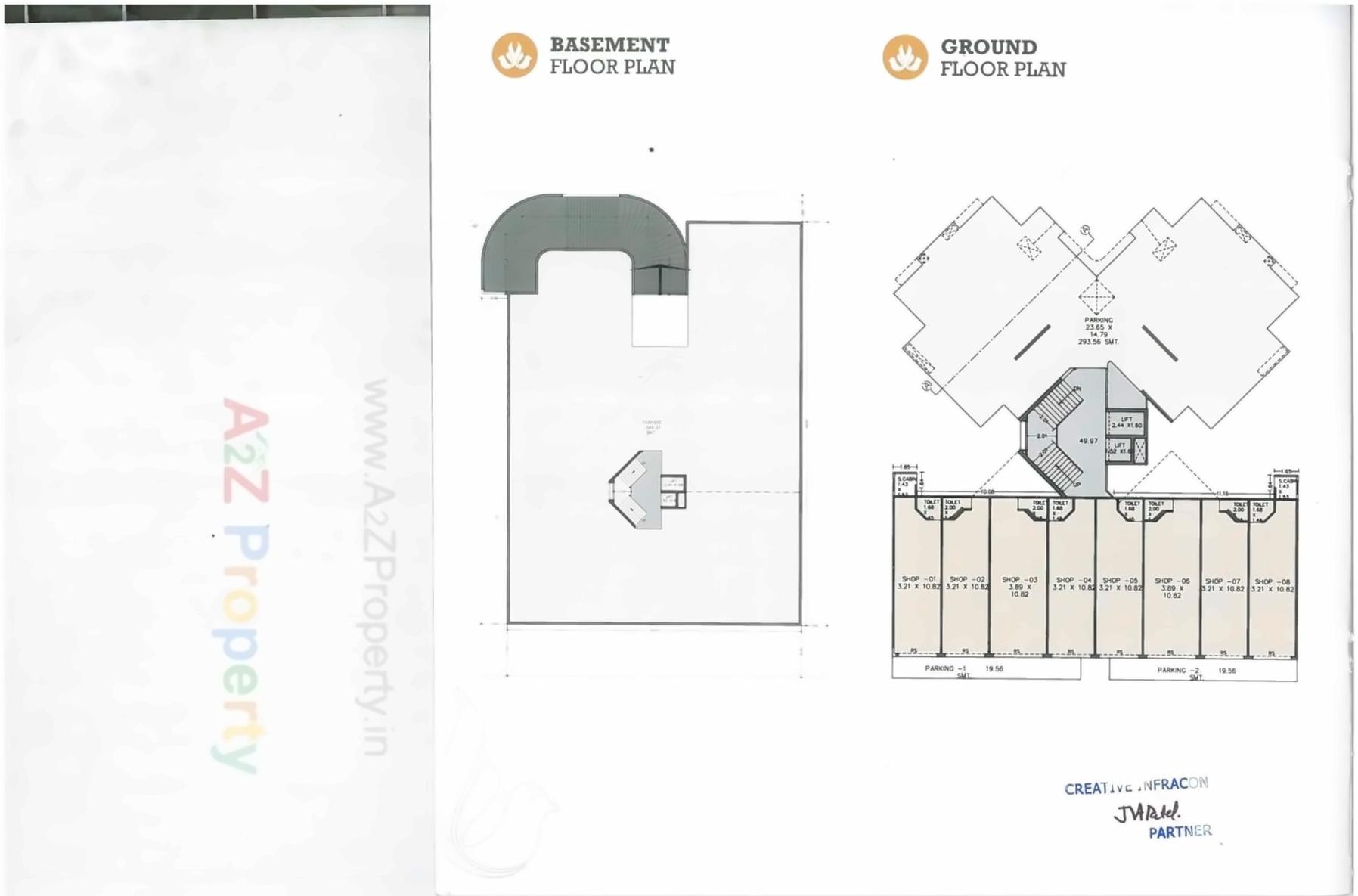 Layout of real estate project Serene Signatures located at Bhayli, Vadodara, Gujarat