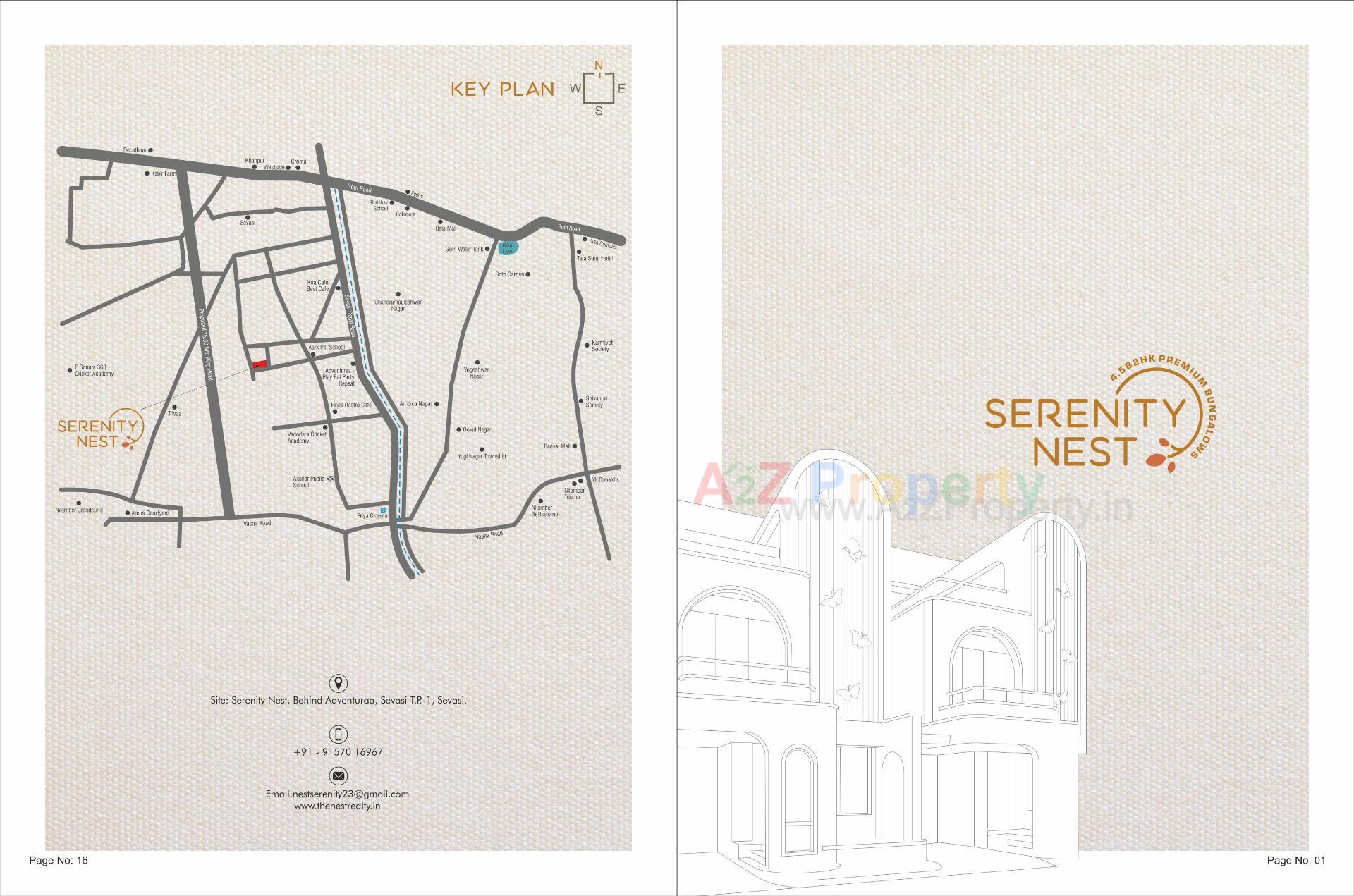  of real estate project Serenity Nest located at Sevasi , Vadodara, Gujarat