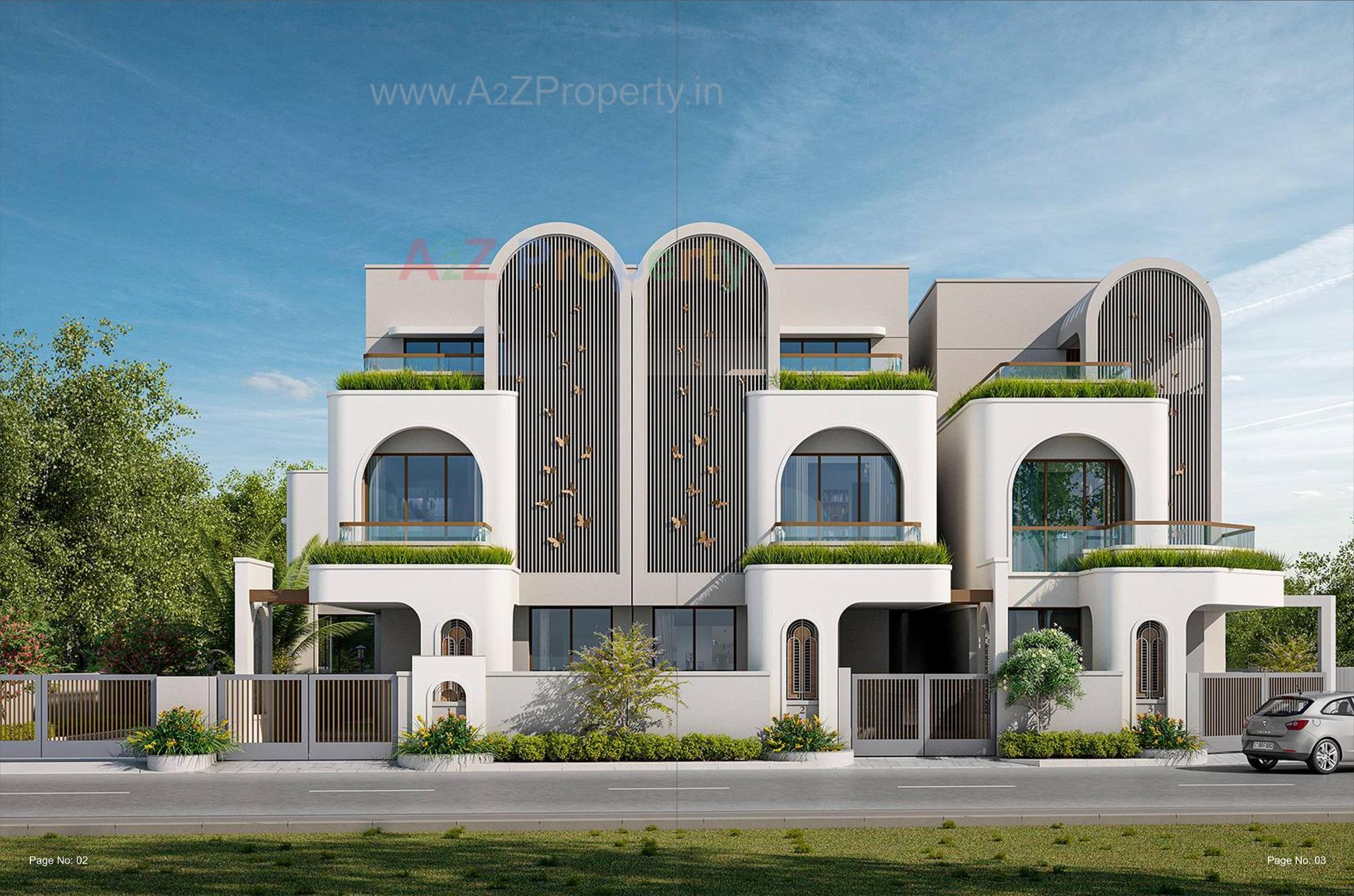 3D Elevation of real estate project Serenity Nest located at Sevasi , Vadodara, Gujarat