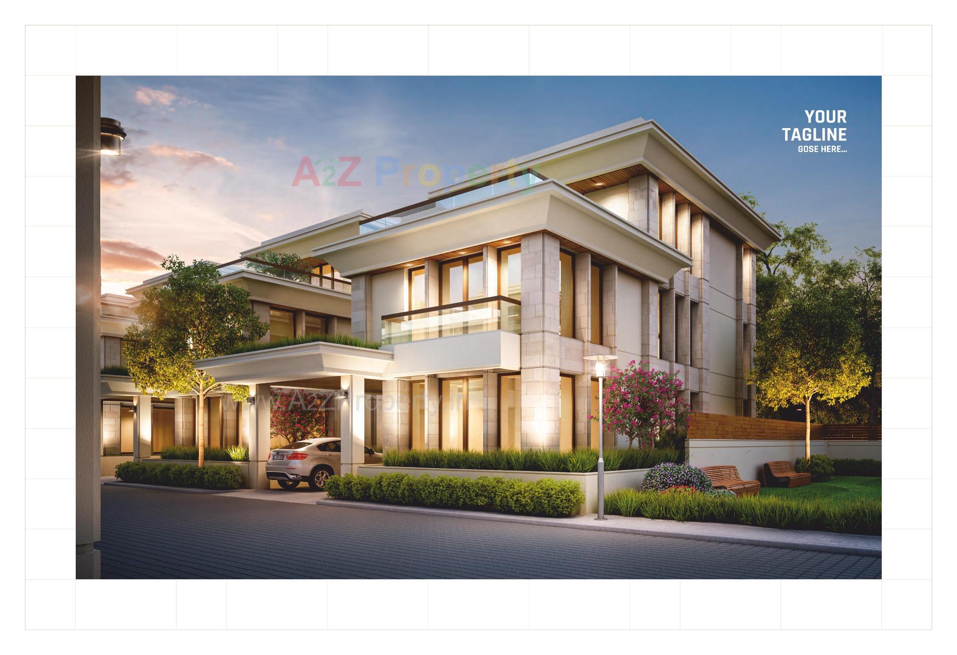 3D Elevation of real estate project Seven 9 Sky located at Chhani, Vadodara, Gujarat