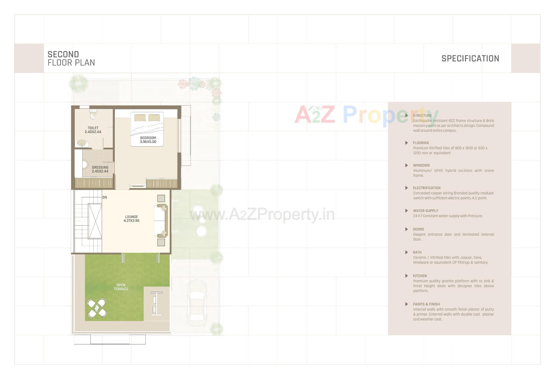 Layout of real estate project Seven 9 Sky located at Chhani, Vadodara, Gujarat