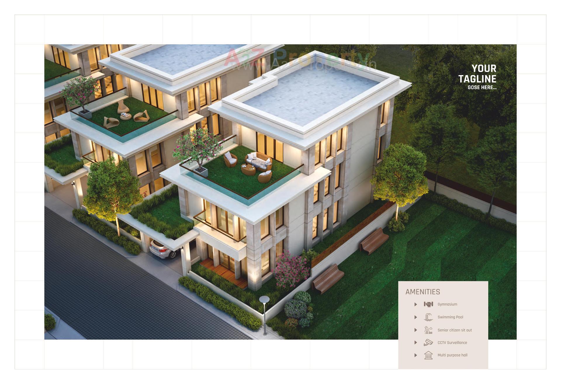 3D Elevation of real estate project Seven 9 Sky located at Chhani, Vadodara, Gujarat